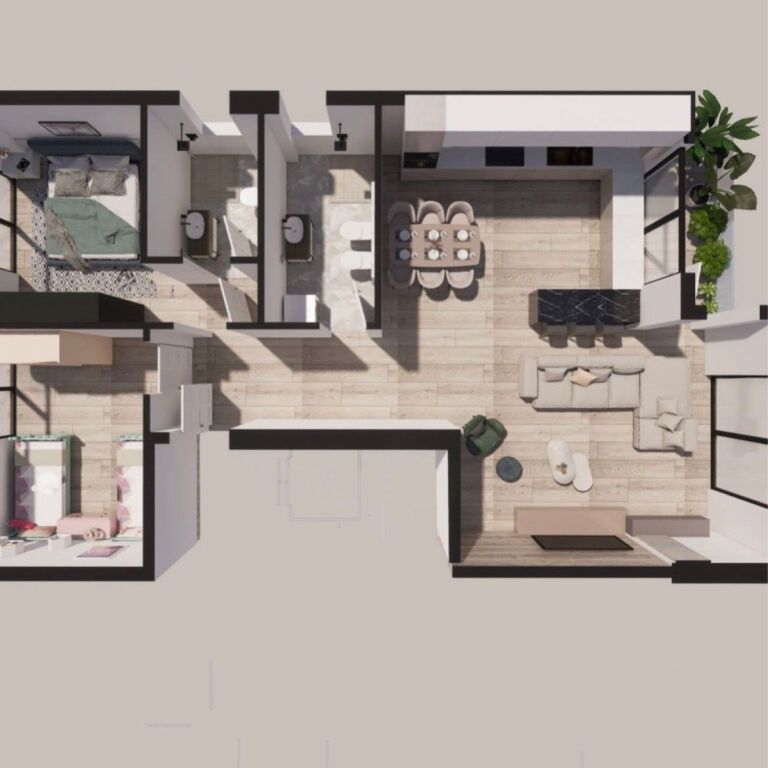 🏡 Appartamento 2+1 + 2 Bagni in Vendita – Olive Park, Sauk ✨