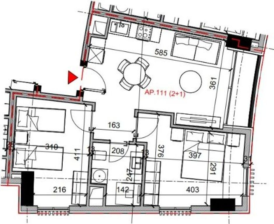 Vendita | Apartament 2 + 1 | Rruga Bardhyl | 195360 €