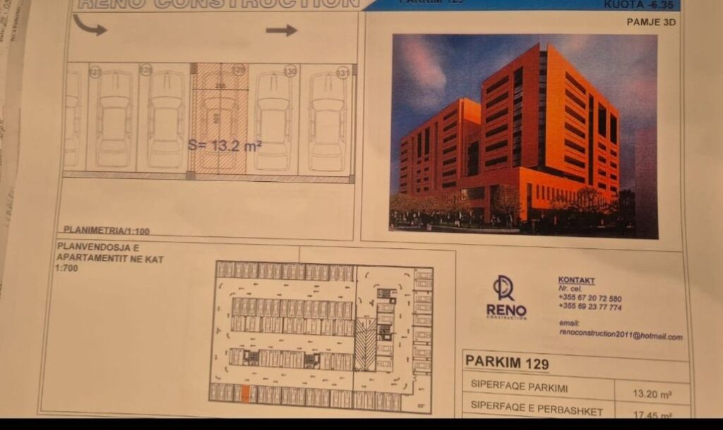 🚗 Shiten 2 Poste Parkimi – Rruga Jordan Misja (Përballë SPAK)
