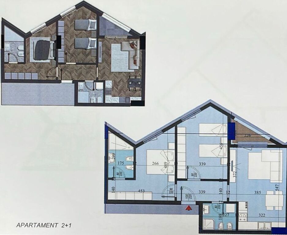 Apartament 2+1+2 tek Colonnade Residence!