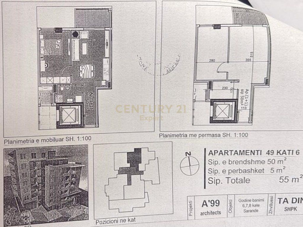 SARANDA, VENDIAMO APPARTAMENTO 1+1 NEL PORTO DI LIMIONI