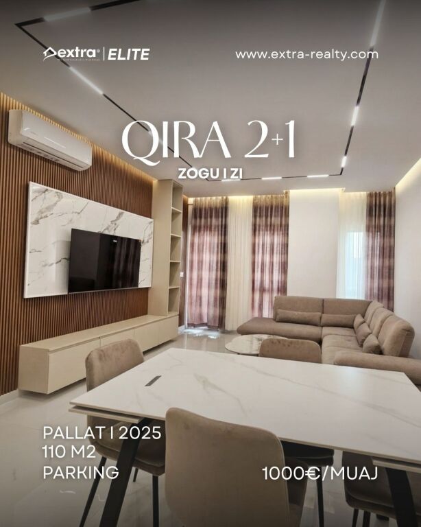 Jepet me Qira Apartament 2+1 Zogu i Zi