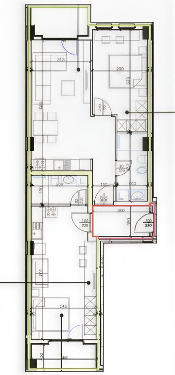 Shitet apartament 2+1+2 – Kompleksi Aura, Rruga "Dritan Hoxha" !