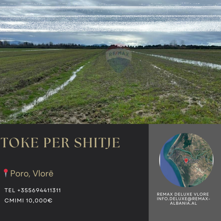 Tokë Bujqësore për Shitje – Poro, Vlorë