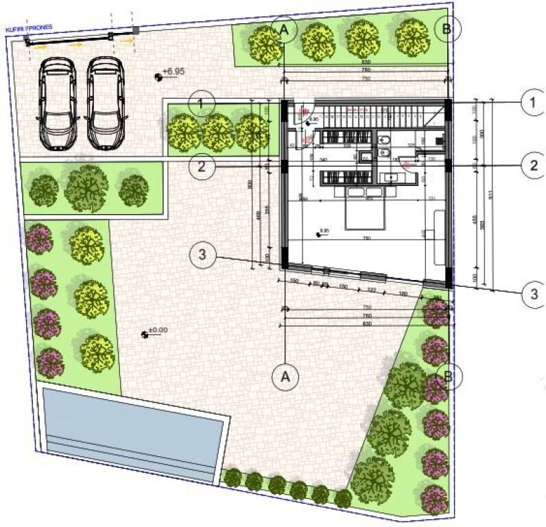 Vilë 3-katëshe me pishinë për shitje, në Jalë Bay Music Village