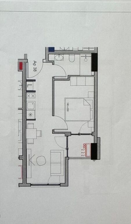 Shitet Apartament 1+1 Rezidenca Henke