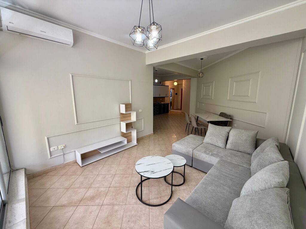 📣 RENT Apartment 2+1+2 With Parking 📍 Opposite Delijorgjit 🛣️ "Kavajes" Street ✨  🏢 New Building (With Elevator) 🪜 3rd Floor 🛋️ Furnished  💶 Price 80,000 Leke/Month