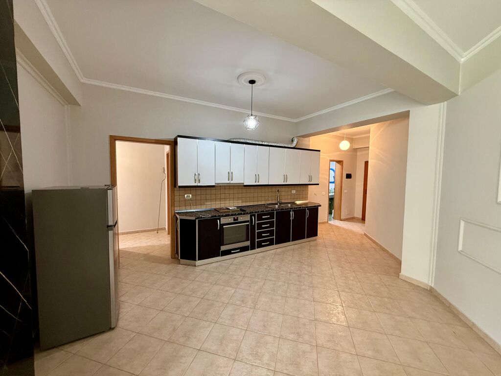 📣 RENT Apartment 2+1+2 With Parking 📍 Opposite Delijorgjit 🛣️ "Kavajes" Street ✨  🏢 New Building (With Elevator) 🪜 3rd Floor 🛋️ Furnished  💶 Price 80,000 Leke/Month