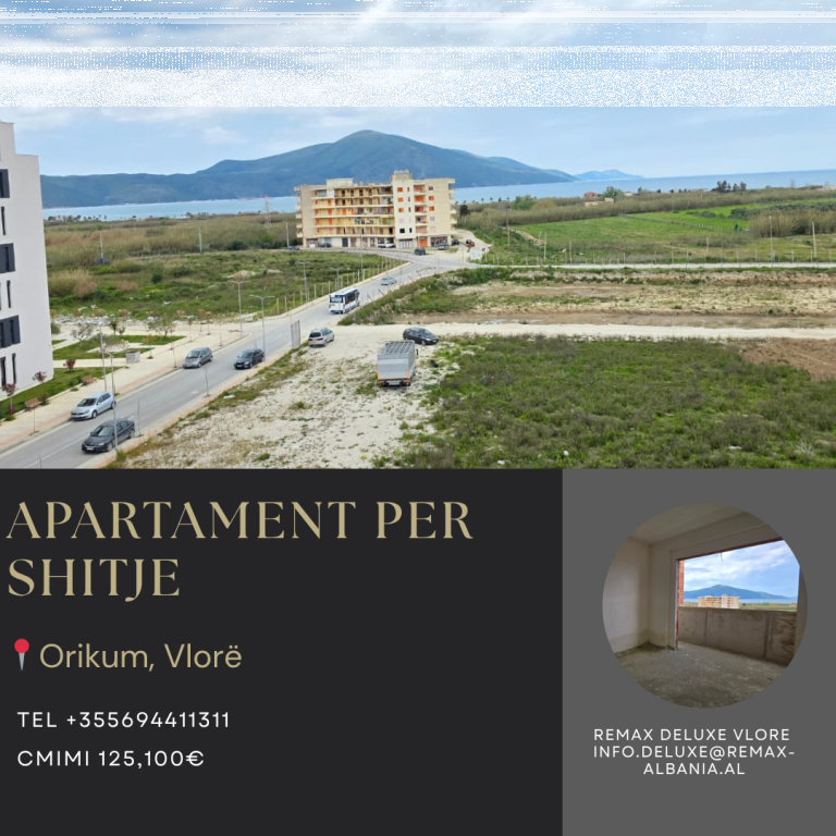 🌅 APARTAMENT 2+1 ME PAMJE NGA DETI – ORIKUM, VLORË