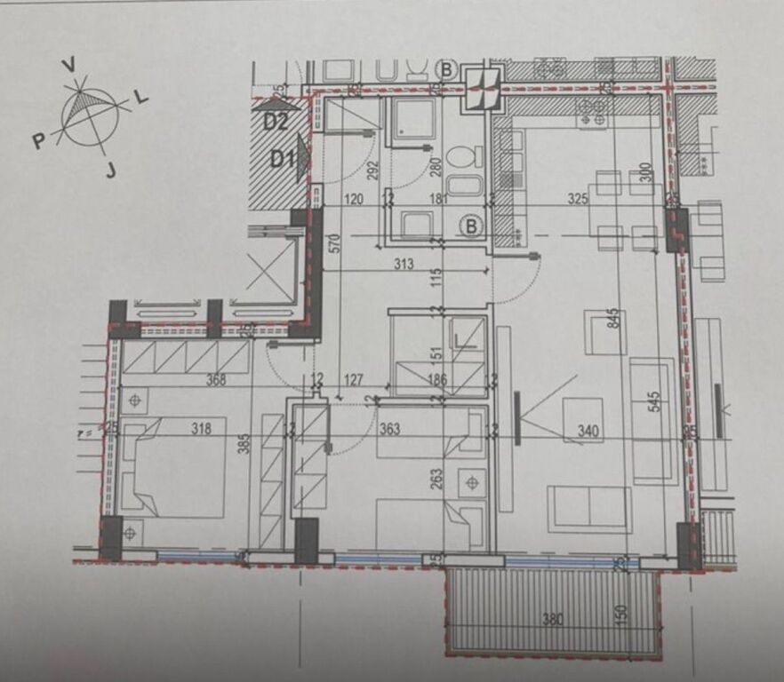 ✨Shitet Apartament 2+1+2 📍Kompleksi E-88, Rruga Dritan Hoxha