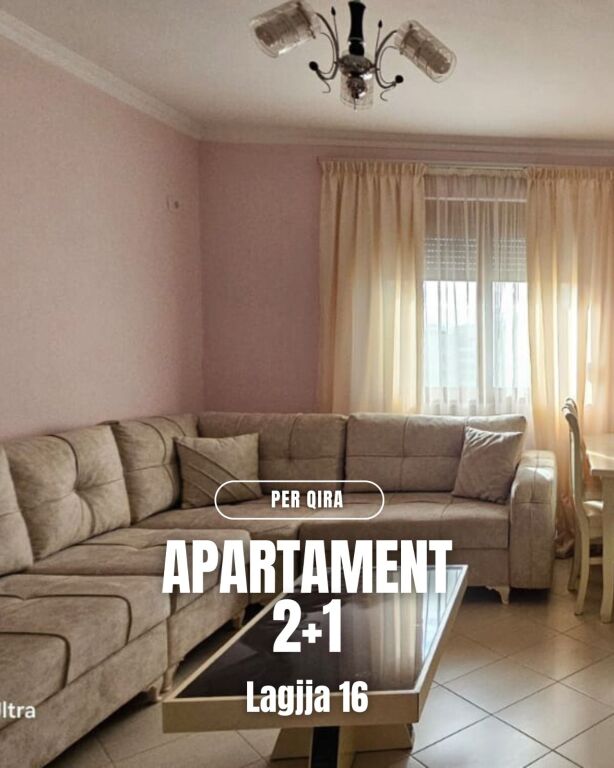 Apartament 2+1 për qira – Lagjja 16