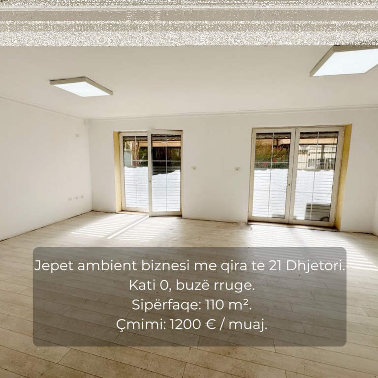 Ambient Biznesi me Qira | 21 Dhjetori