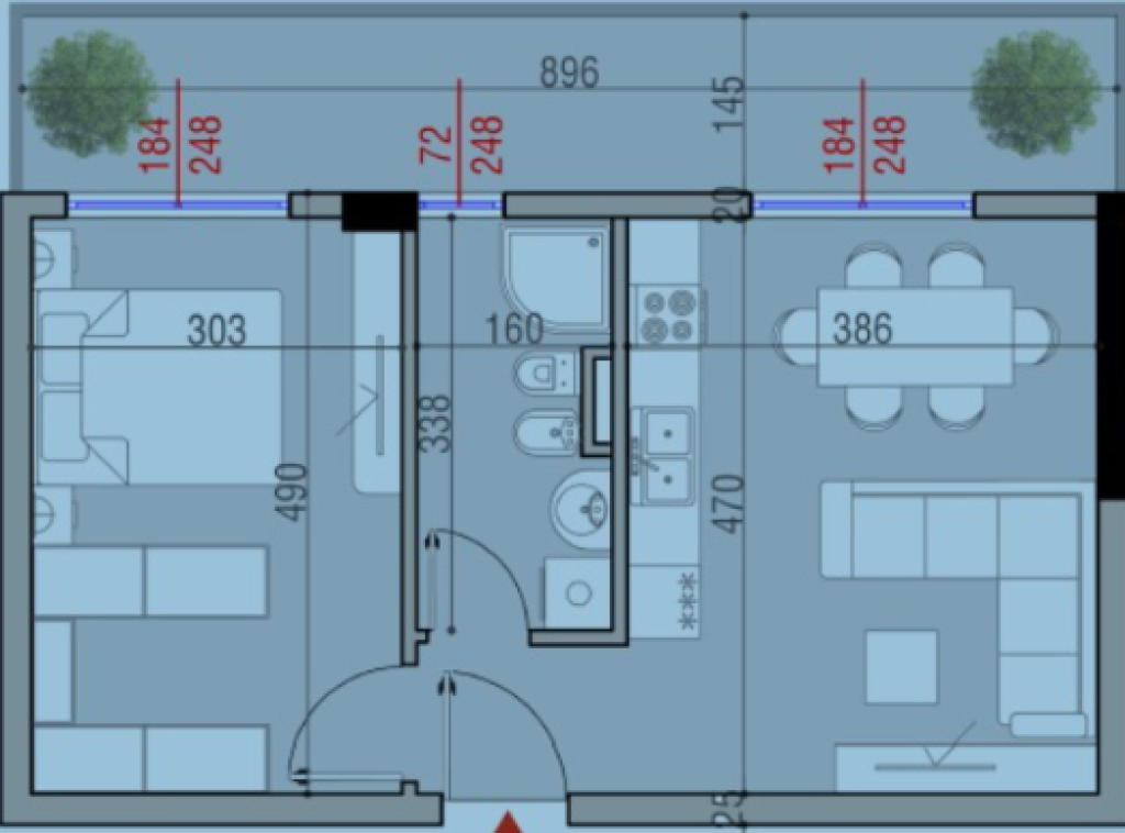 🏡Apartment 1+1 for Sale at Tirana Cielo Residence, Near TEG❗
