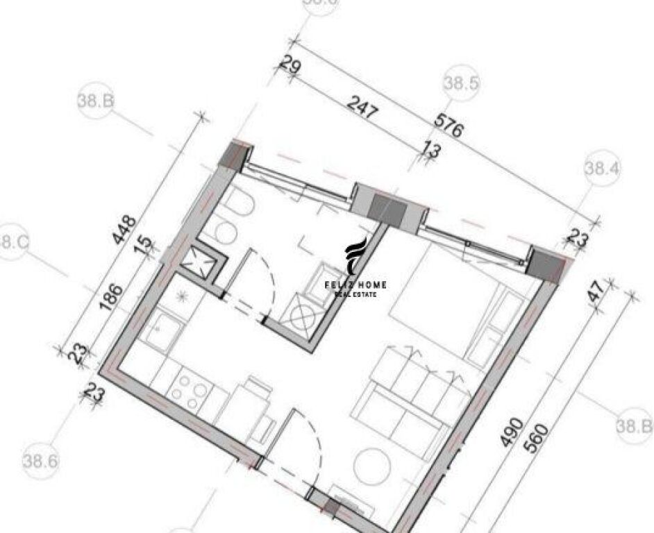 SHITET GARSONIERE 32 M2 ALI DEMI 75.000 EURO FH-69447