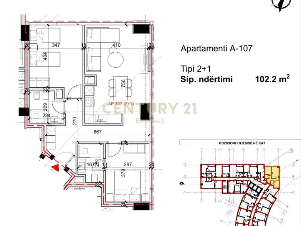 RRUGA BARDHYL – SHESIM APARTAMENT 2+1+2