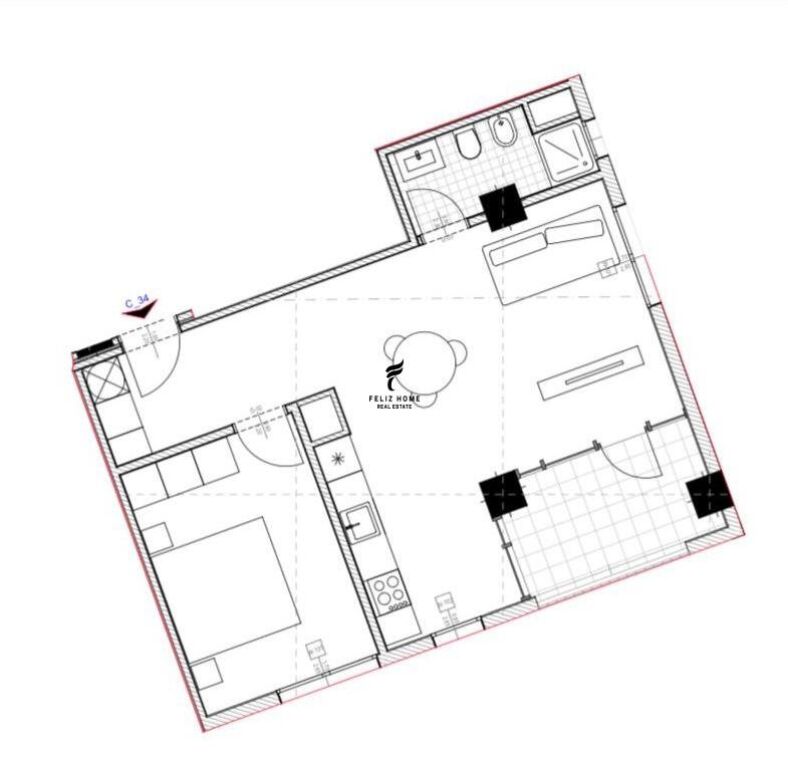 SHITET APARTAMENT 1+1 ASTIR 88.000 EURO FH-69558