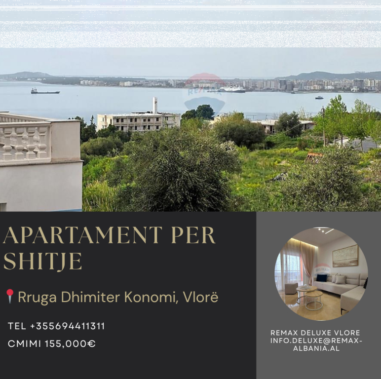 🌊 APARTAMENT 1+1 NË UJË TË FTOHTË – VLORË ☀️