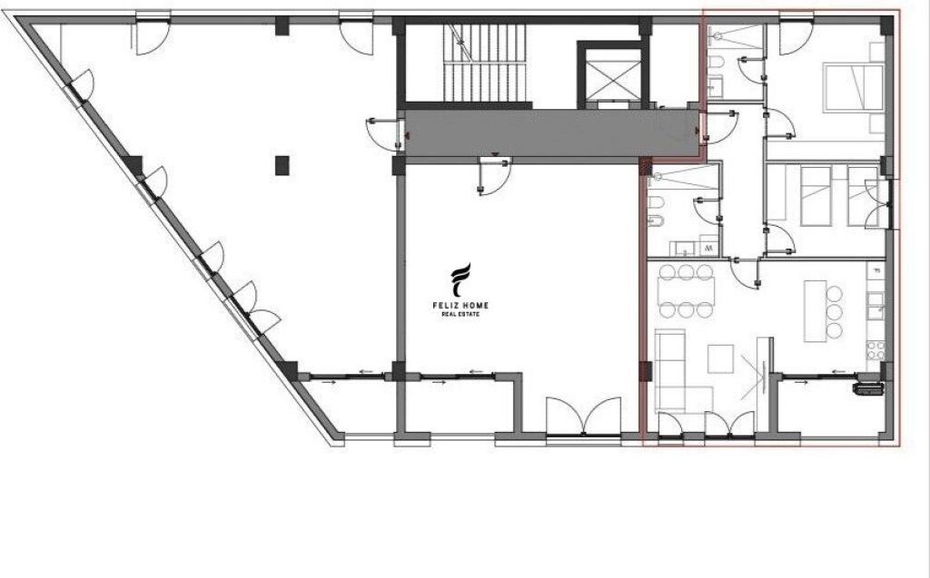 SHITET APARTAMENT 2+1 PALASE 319.300 EURO FH-69740