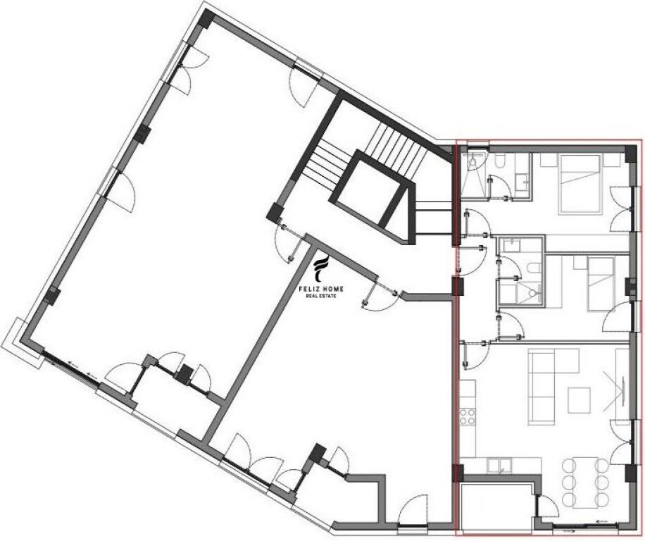 SHITET APARTAMENT 2+1 PALASE 286.600 EURO FH-69752