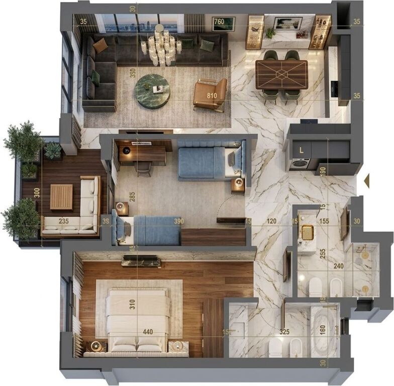 Ajka Rezidence Shitet apartament 2+1+2