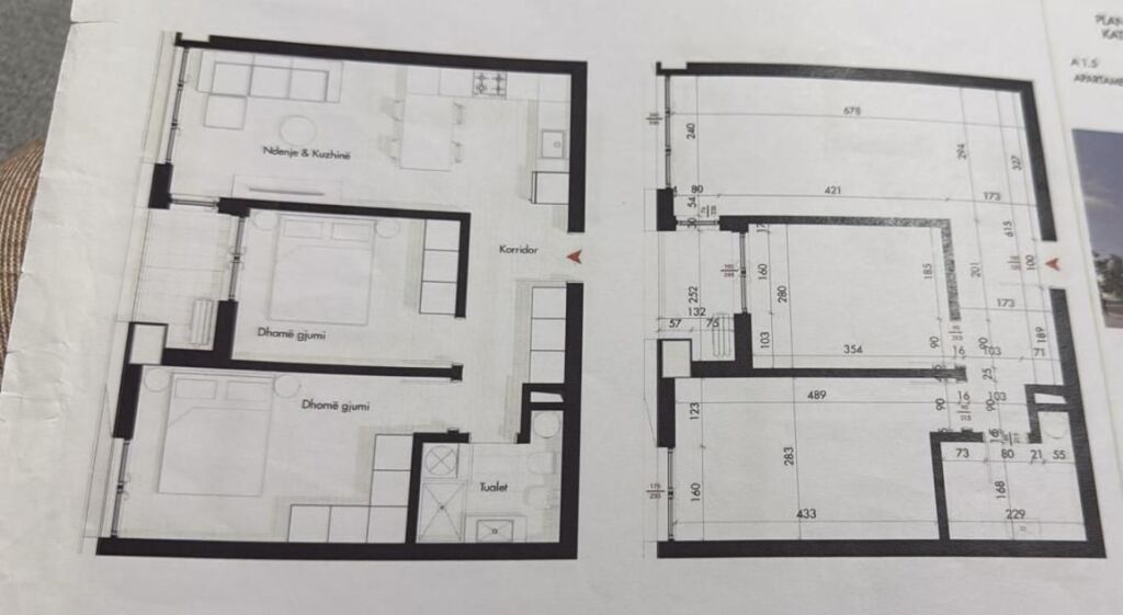 Apartament 2+1 ne Shitje prane Fushes ne Ali Dem