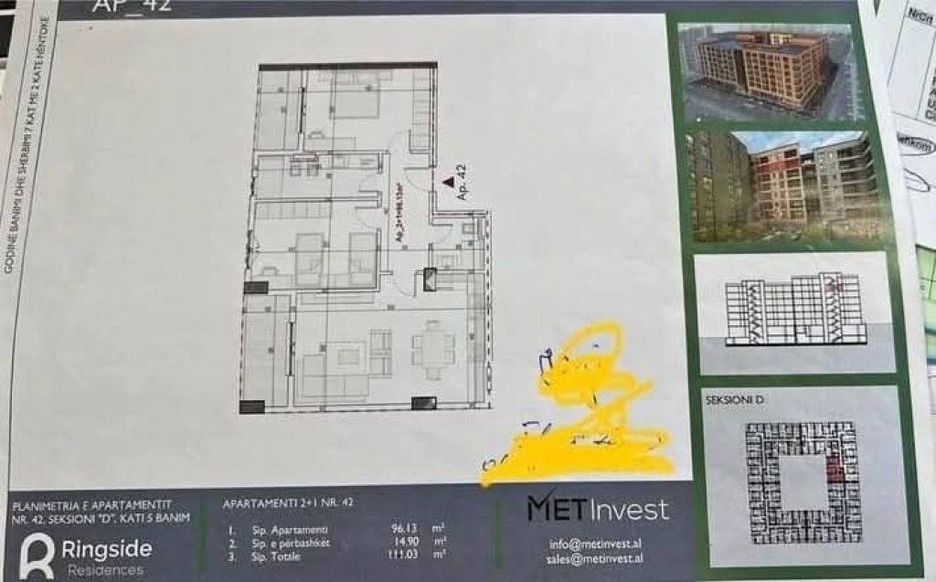 APARTMENT 2+1+2 FOR SALE - RING SIDE, PASKUQAN