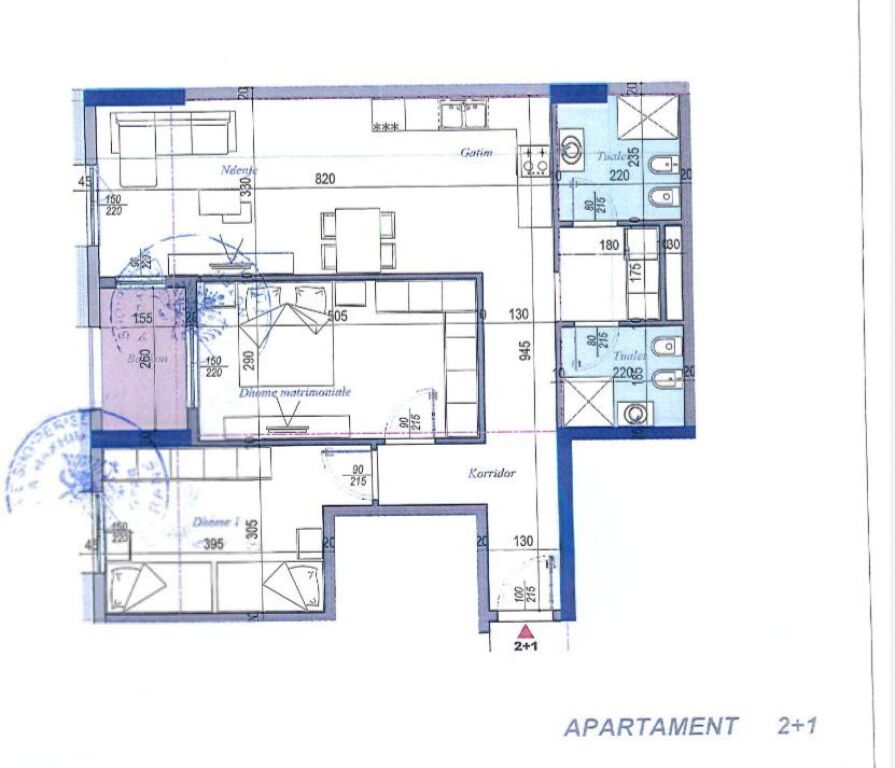 Apartment 2+1+2+Balcony for Sale in Tirana Entry 3