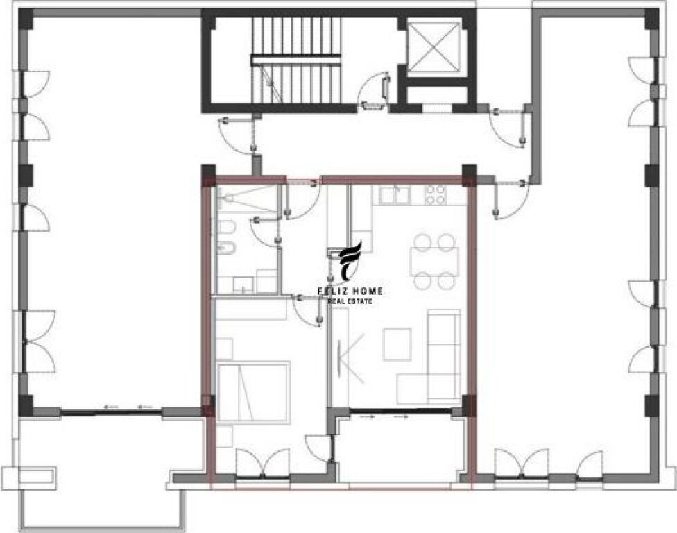 SHITET APARTAMENT 1+1 PALASE 215.600 EURO FH-69713