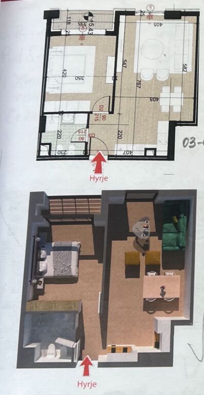 🔥 OKAZION – Apartament 1+1 në Porcelan