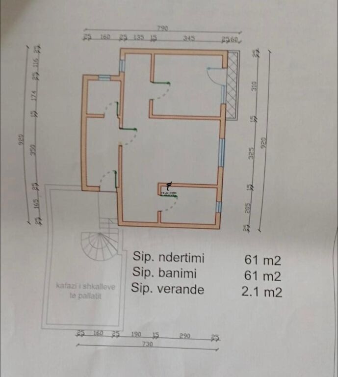 SHITET APARTAMENT 1+1 QENDER 125.000 EURO FH-69765
