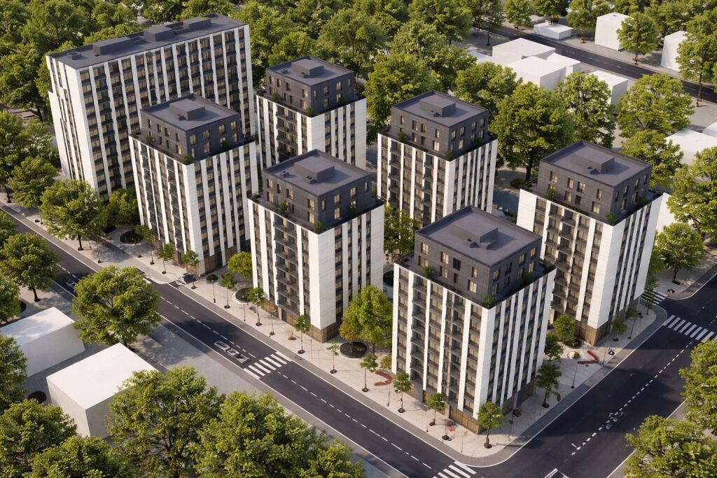 Ajka Rezidence Shitet apartament 2+1+2