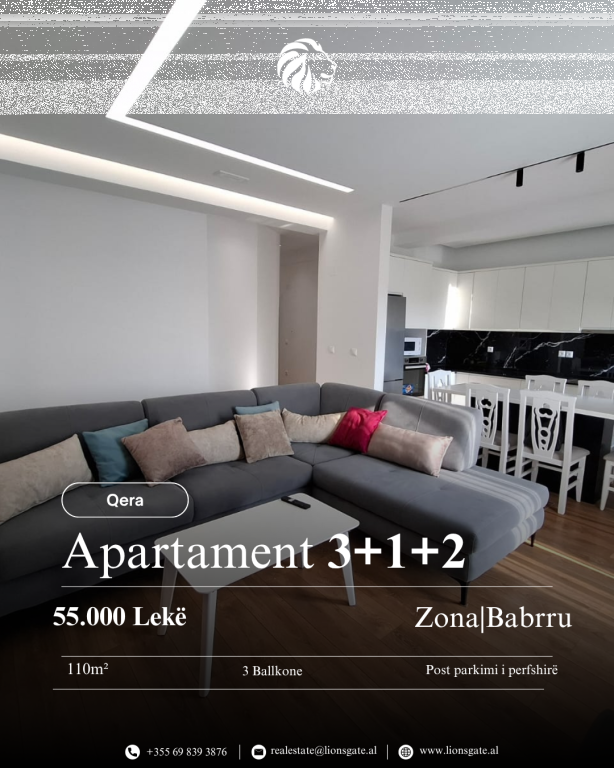 JEPET ME QERA APARTAMENT 3+1 – Babrru
