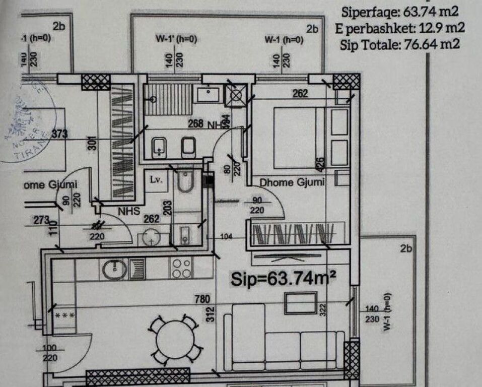 APARTMENT 1+1 FOR SALE – TIRANA PORTA E RE