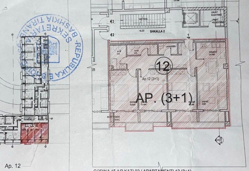 ✨Shitet Apartament 3+1+2 – Rruga 5 Maji (Mundësi ndarje ne 2 apartamente)
