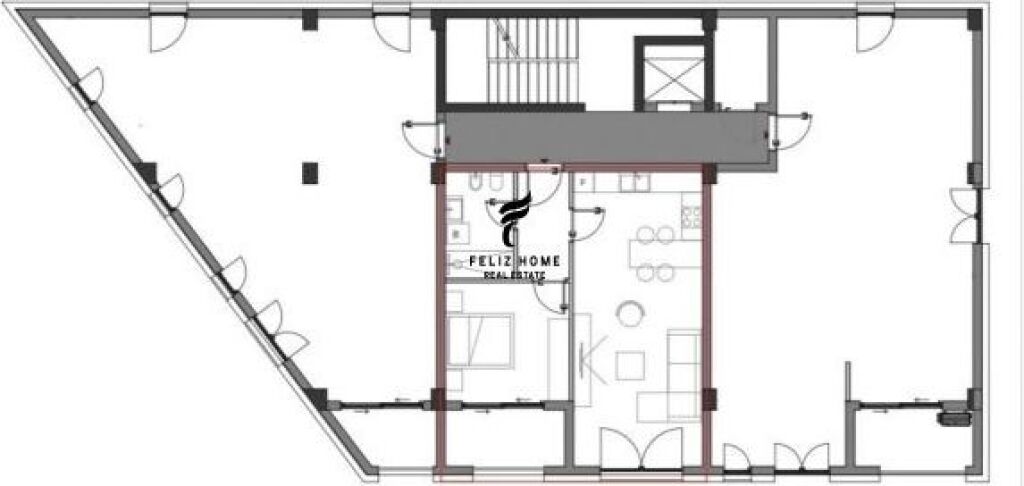 SHITET APARTAMENT 1+1 PALASE 214.500 EURO FH-69709