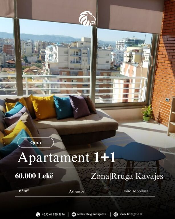 JEPET ME QERA APARTAMENT 1+1 – Rruga e Kavajës