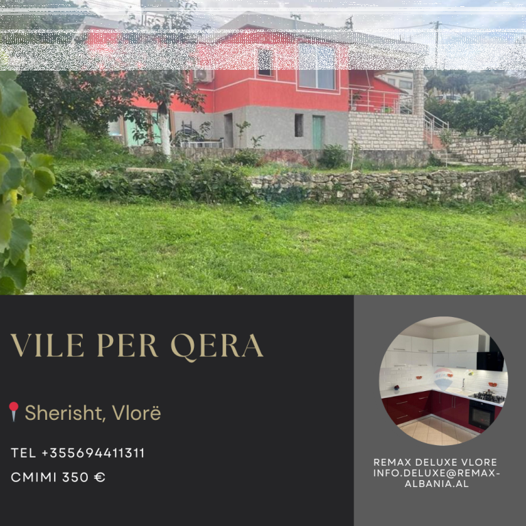 JEPET ME QIRA – SHTËPI PRIVATE NË VLORË, ZONA SHERISHTË