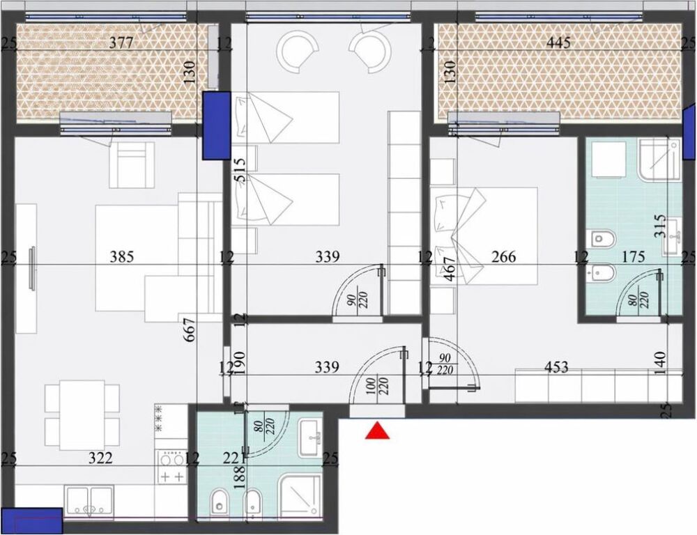 🏢 In vendita – Appartamento 2+1+2 presso la Residenza Polifunzionale “Colonnade”, Via Dritan Hoxha 214.000 Euro