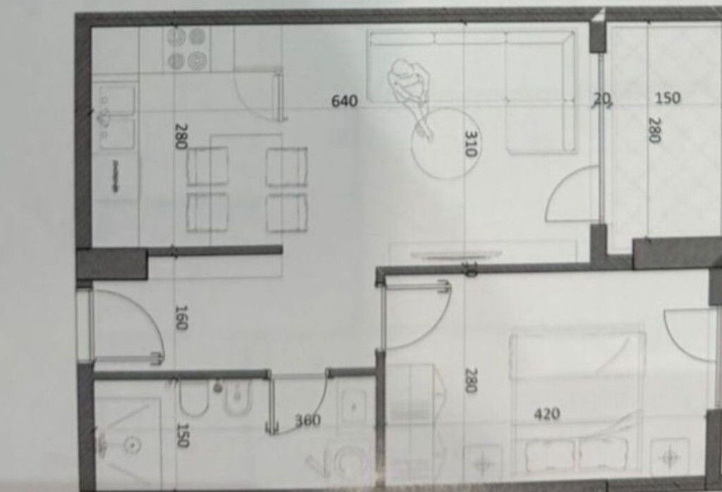 Apartament 1+1 ne kamez mundesi per pages me keste
