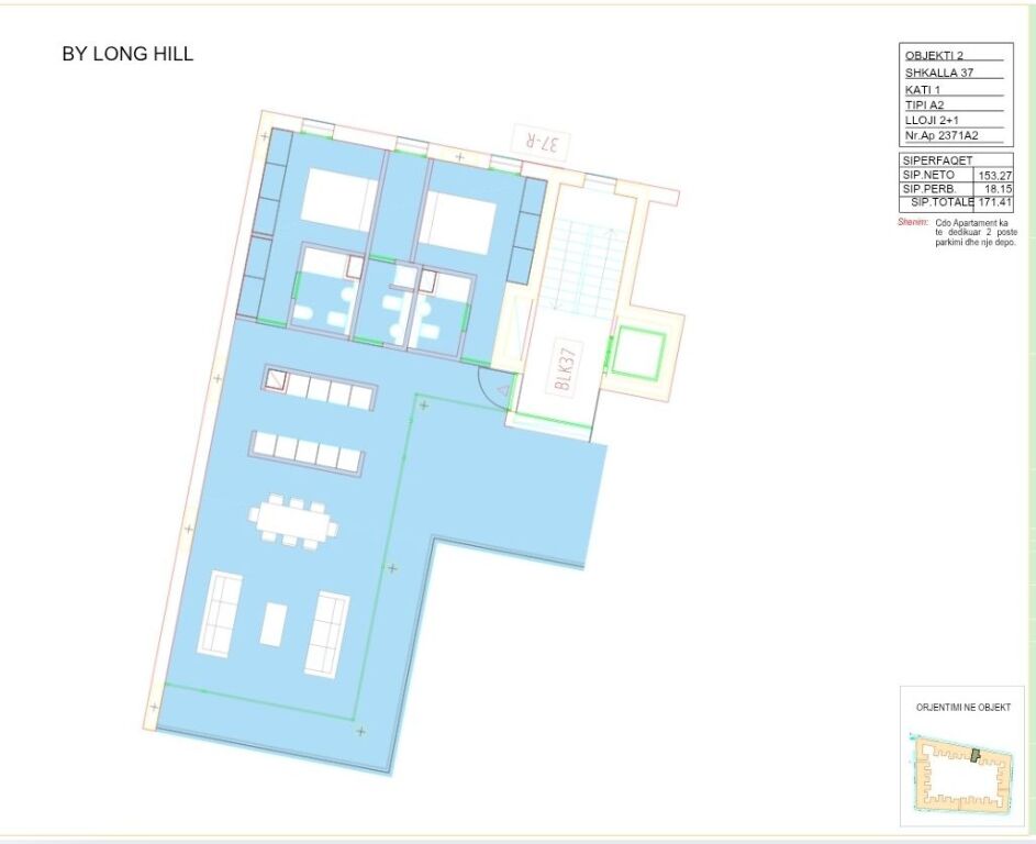 🏡 Shitet Apartament 2+1 – By Long Hill