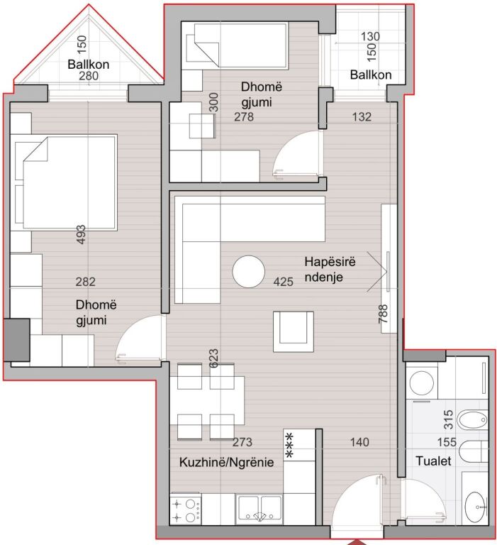 For sale Ap 2+1 89m2 at Hora Vertikale 2300 EURO
