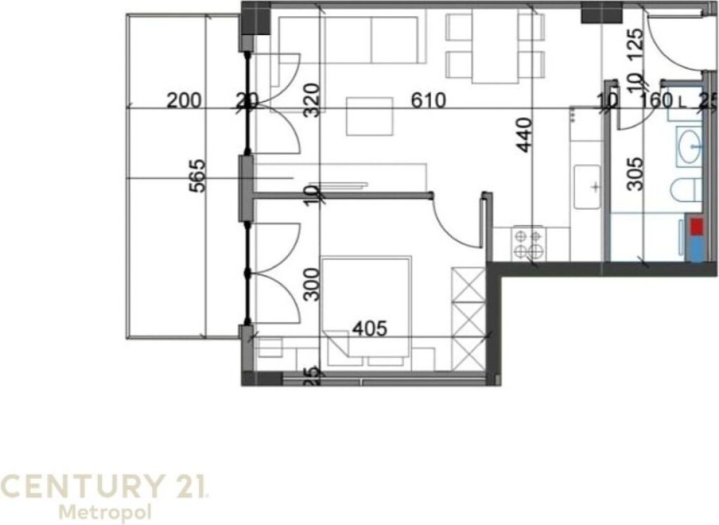 Shitet apartament 1+1 tek VIVA Kompleks