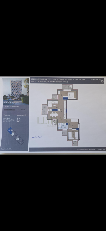 Apartament 2+1 Modern – 125 m², Kat +5 | Tirana