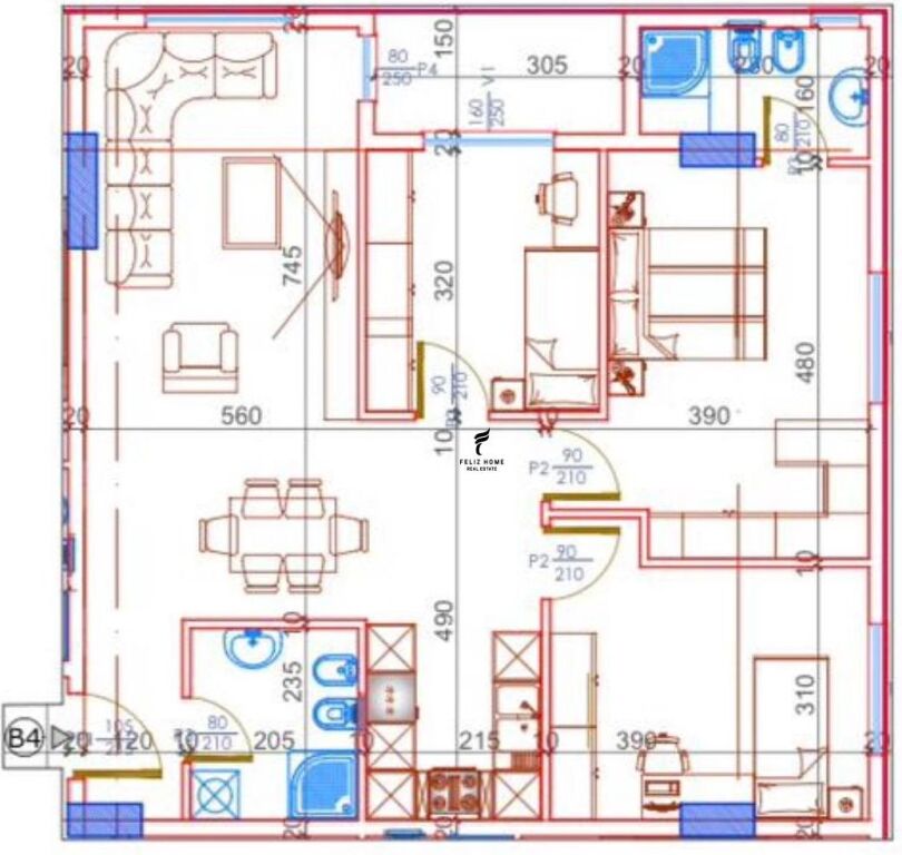 SHITET APARTAMENT 3+1+2 KAMEZ 104.000 EURO FH-69893