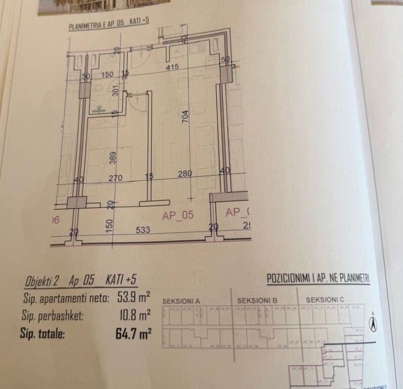 Shitet apartament 1+1 Viena 2 Golem  Cmimi 1250eur/m2