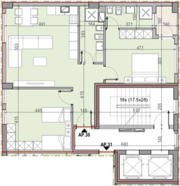 IN VENDITA APPARTAMENTO 2+1 EX CAMPO DI AVIAZIONE 219.000 EURO FH-70043