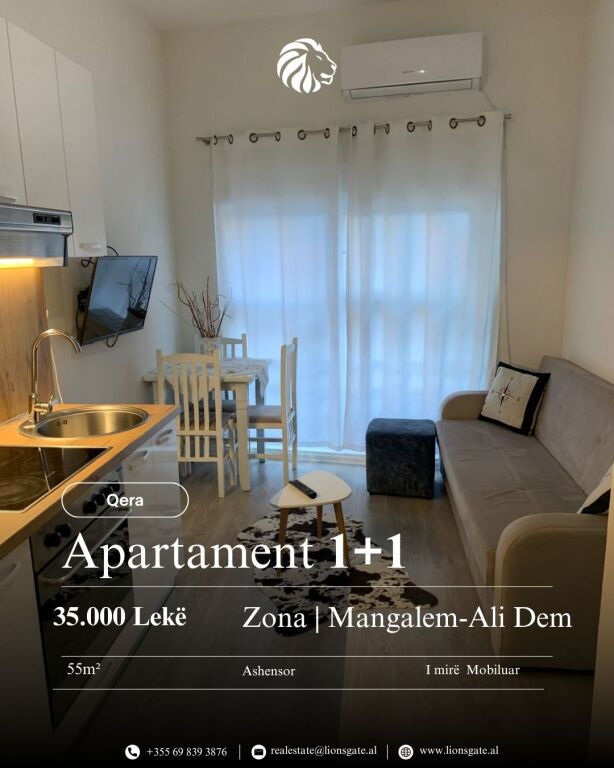 FOR RENT APARTMENT 1+1 – Ali Demi, Mangalem 🏡