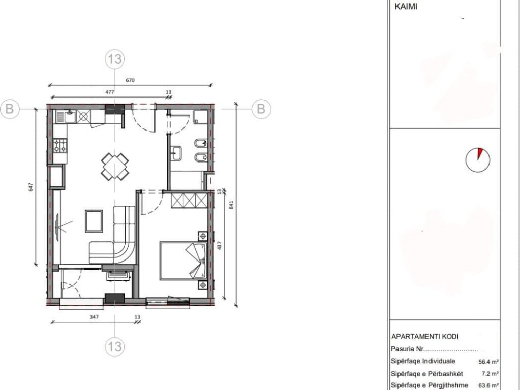 Apartament 1+1 Ne Shitje, Ali Dem