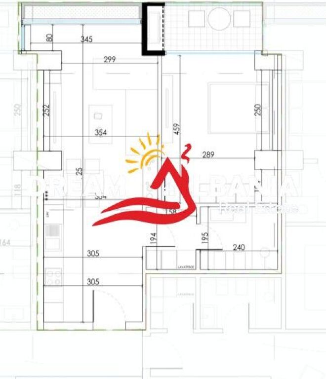 Apartament 1+1 ne Shitje Zogu i Zi, Prane Rrethrrotullimit (ID 41111548)