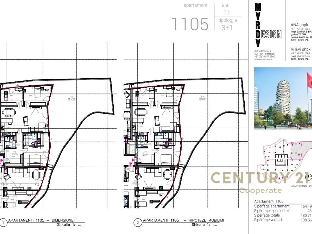 WE SELL APARTMENT 3+1+VERANDA AT TIRANA ROCK
